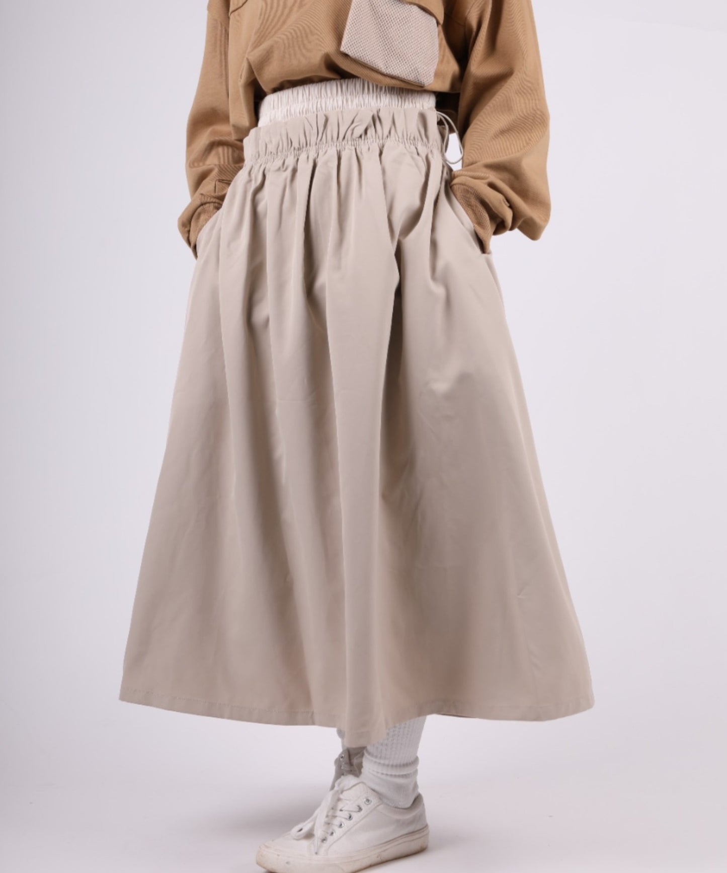 S'more/Water-repellent flare skirt