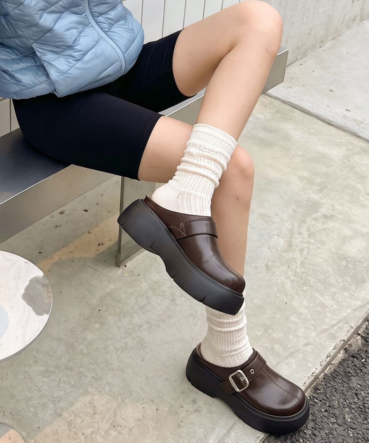 aimoha/厚底バックルデザインサボ