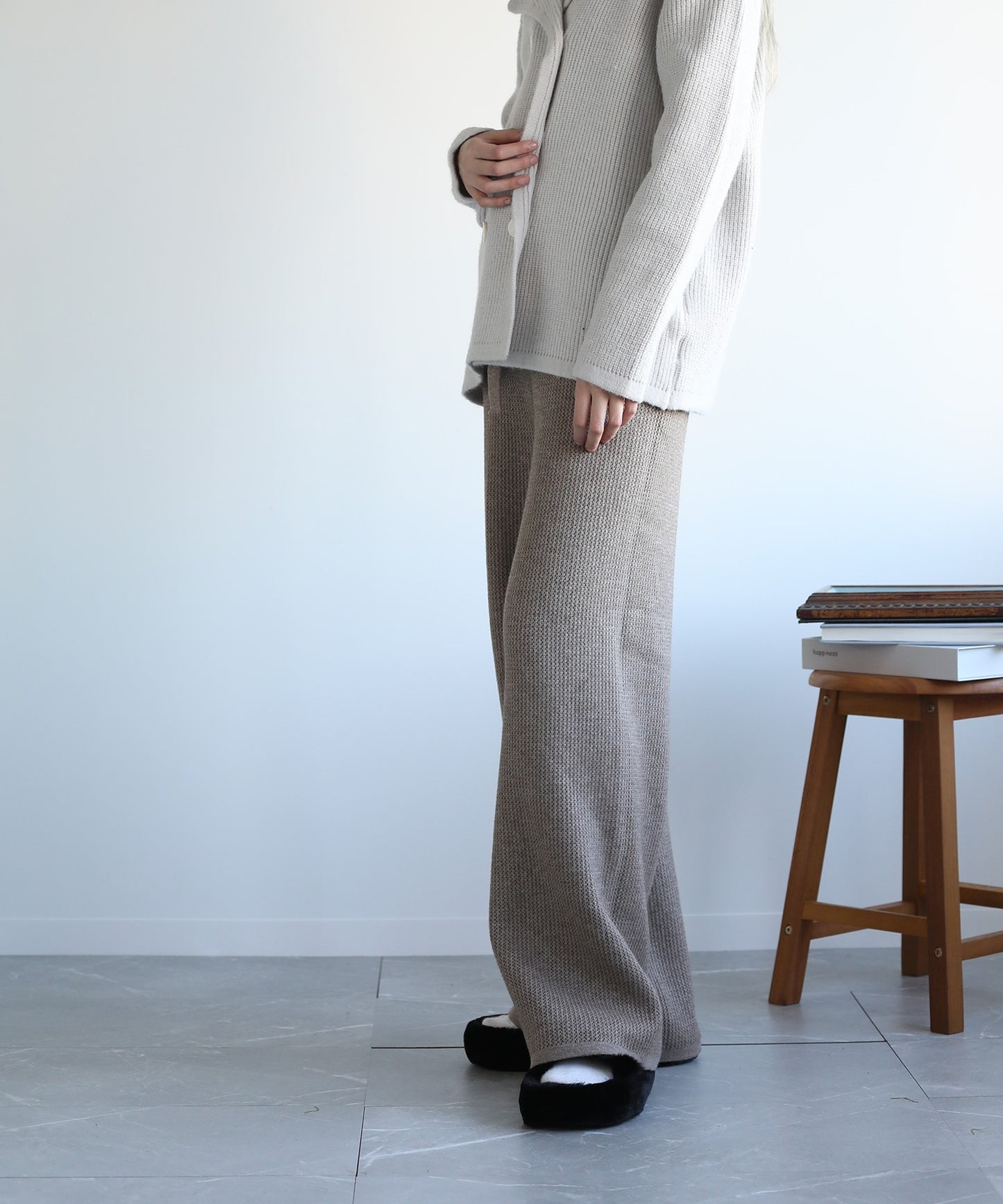 秋冬柔らか 裏起毛暖かパンツ　外出できる/ルームウェア