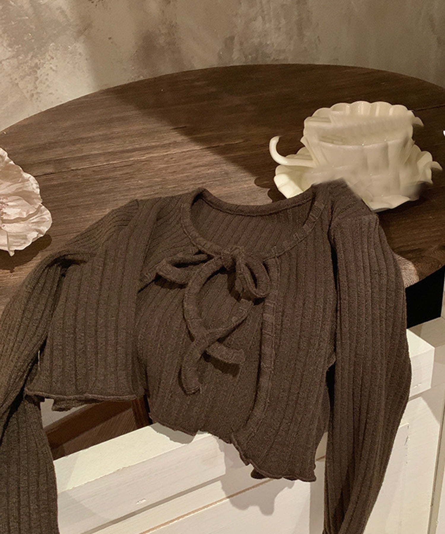 【aimoha-KIDS-】子供服 カーディガン＋ワンピース2点セット