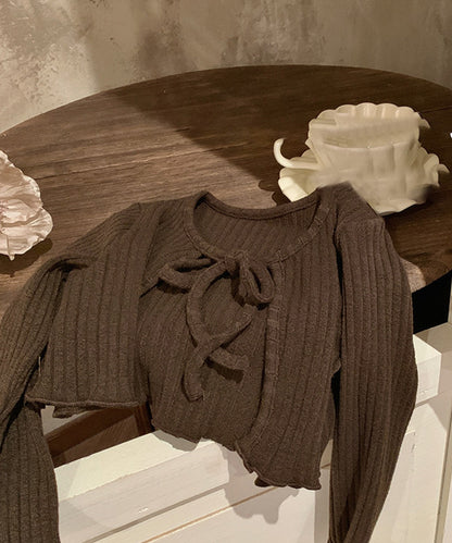 【aimoha-KIDS-】子供服 カーディガン＋ワンピース2点セット