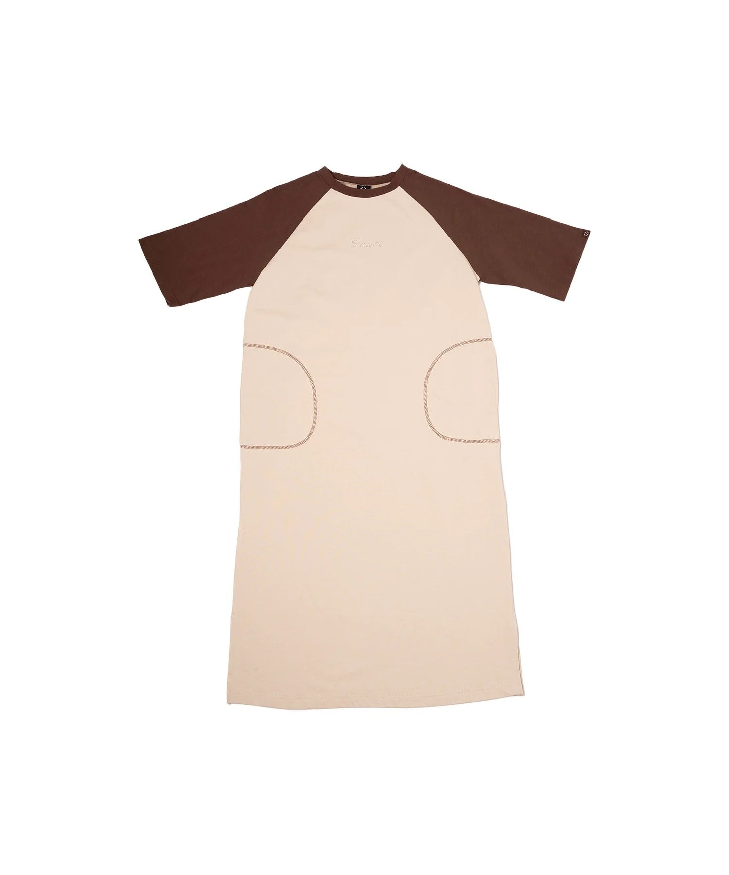 S'more/Bicolor T-shirt dress バイカラーワンピース