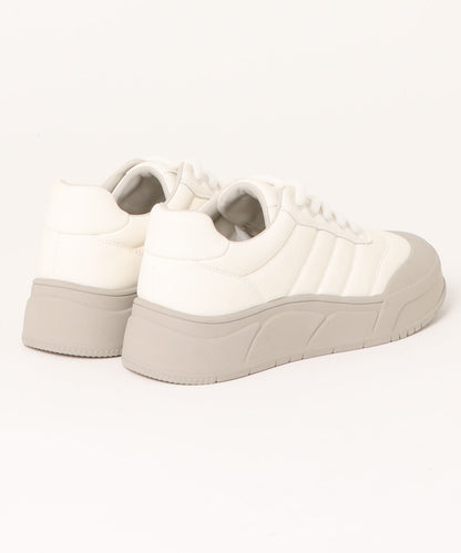 【shoes365】ステッチ飾り　厚底スニーカー
