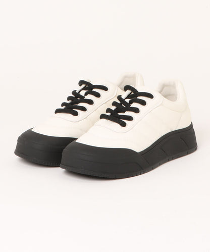【shoes365】ステッチ飾り　厚底スニーカー