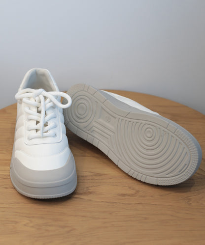 【shoes365】ステッチ飾り　厚底スニーカー