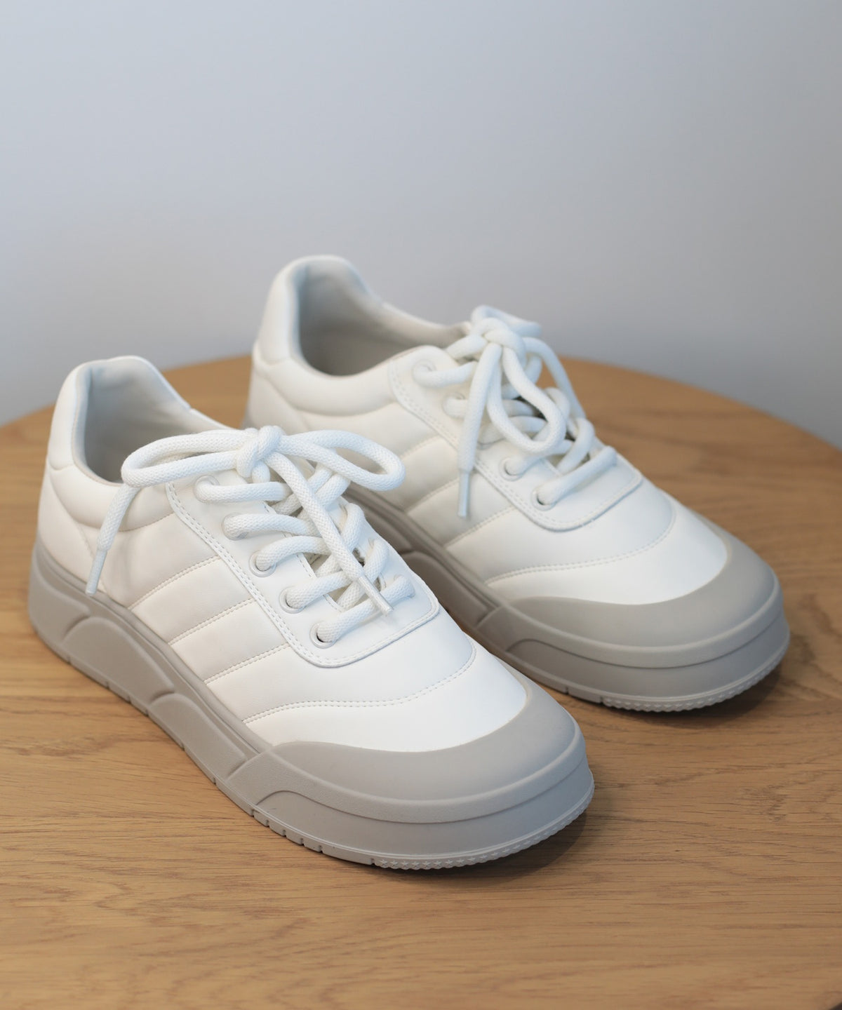 【shoes365】ステッチ飾り　厚底スニーカー