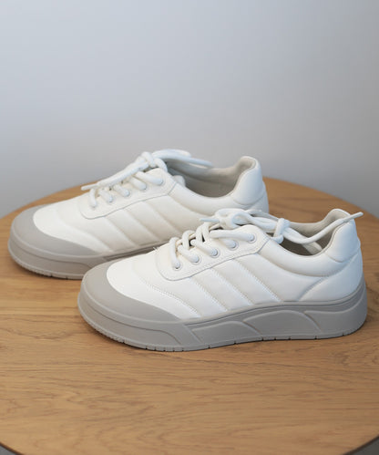 【shoes365】ステッチ飾り　厚底スニーカー