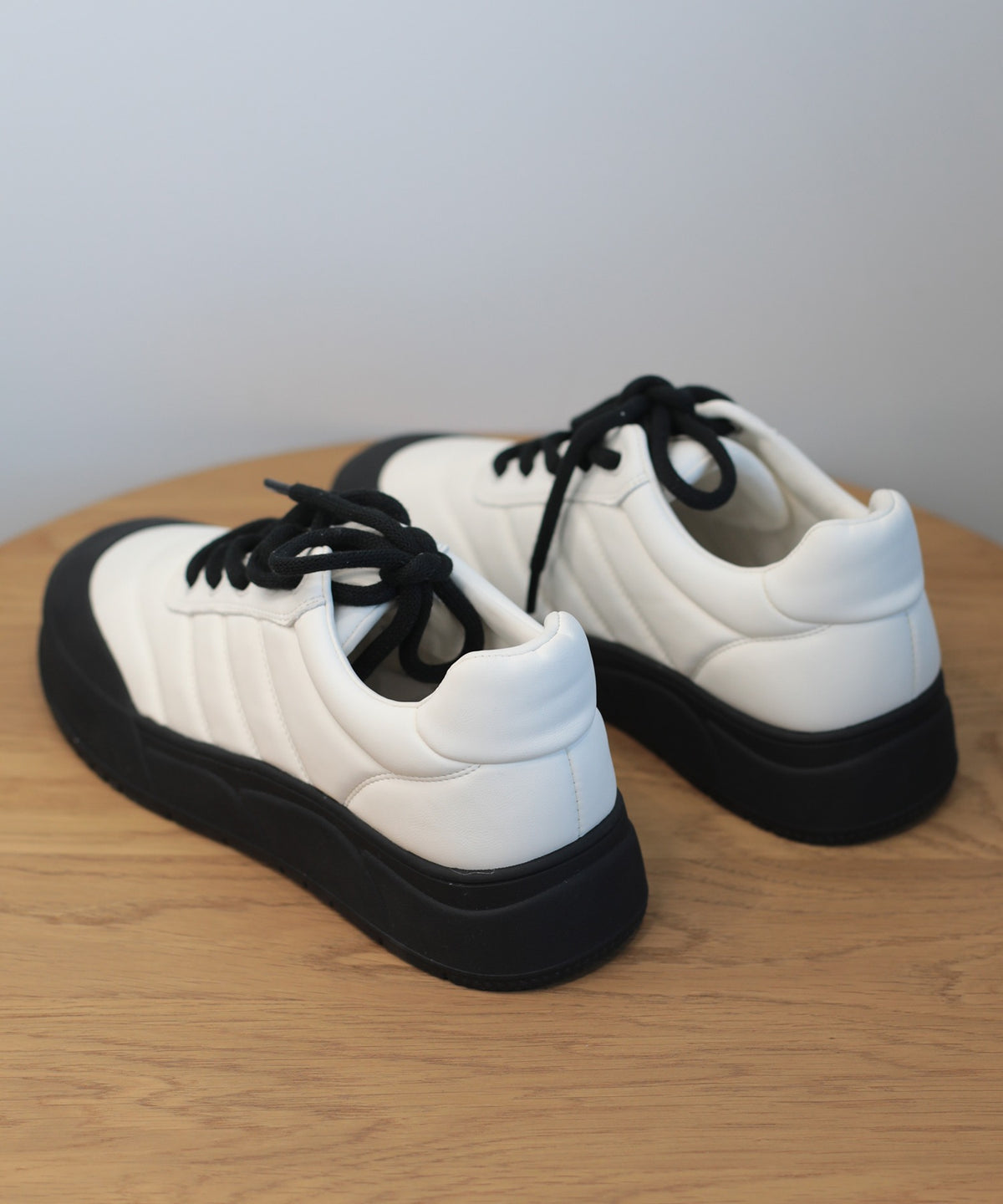 【shoes365】ステッチ飾り　厚底スニーカー