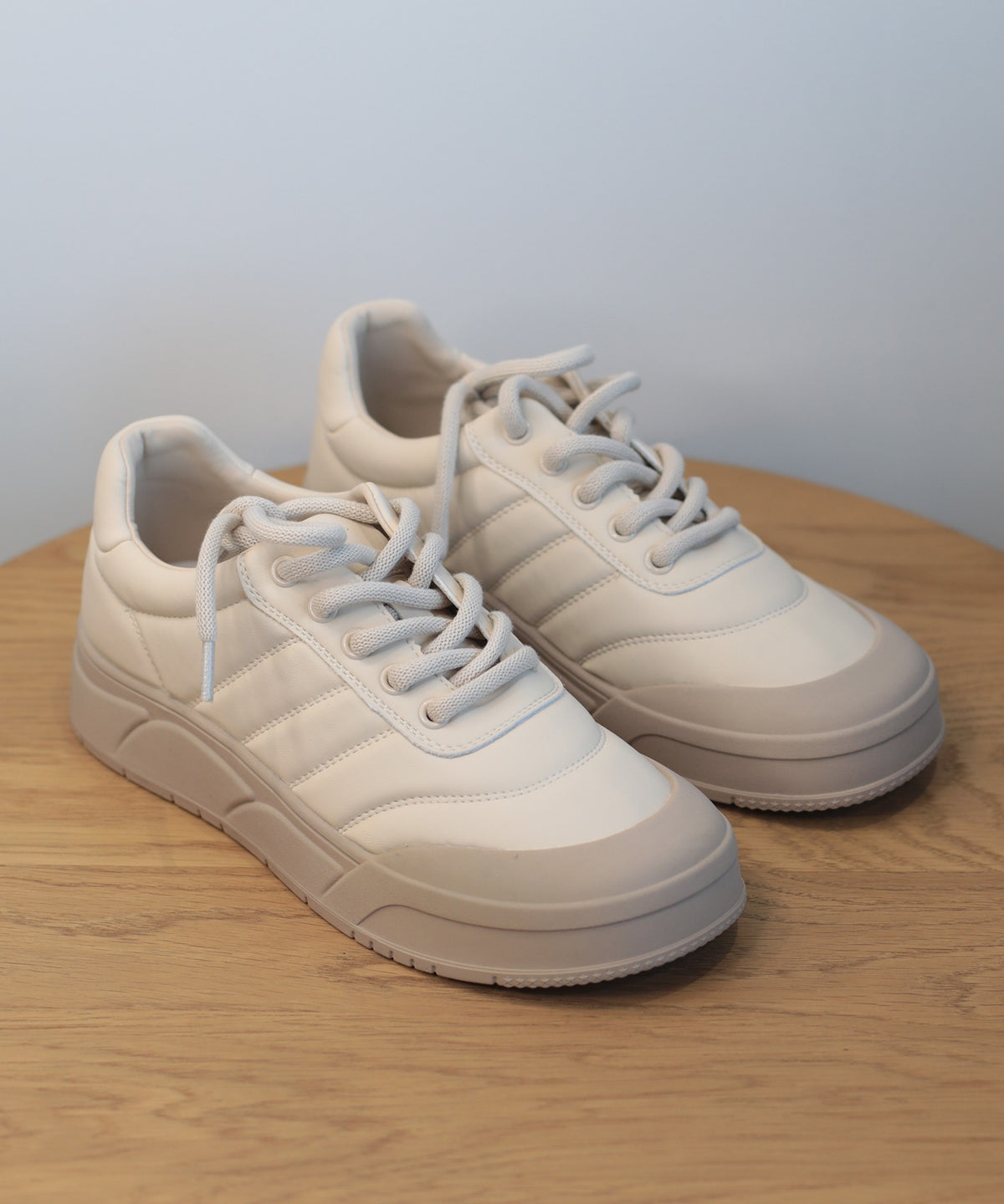 【shoes365】ステッチ飾り　厚底スニーカー