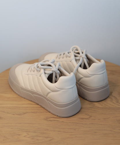 【shoes365】ステッチ飾り　厚底スニーカー