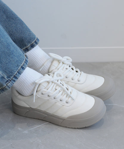 【shoes365】ステッチ飾り　厚底スニーカー