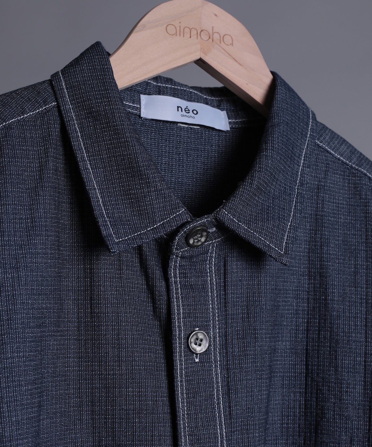 【aimoha neo】 MULTI POCKET DENIM SHIRT