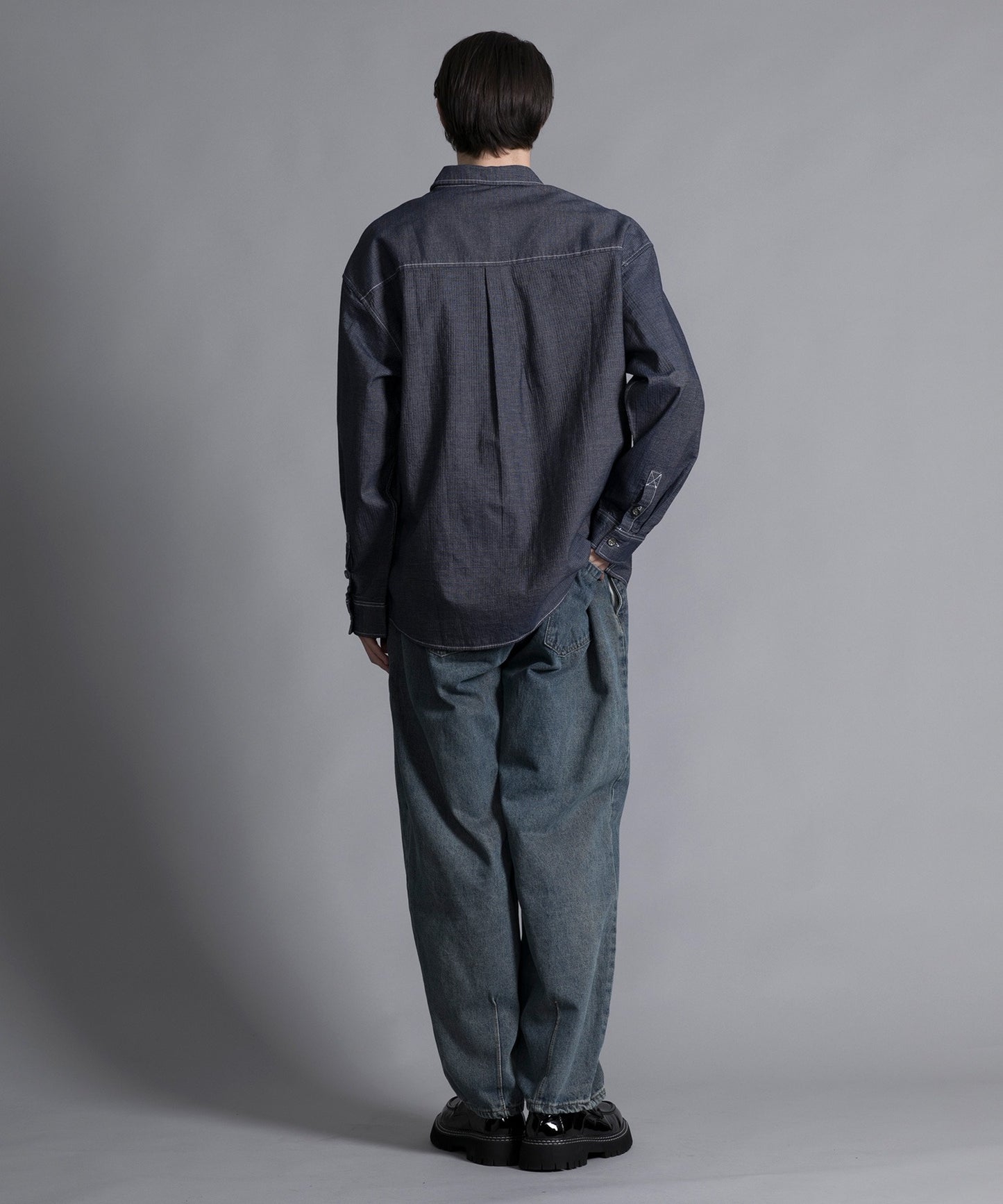 【aimoha neo】 MULTI POCKET DENIM SHIRT