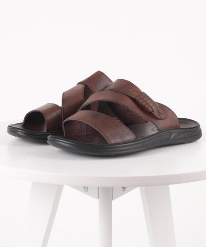 【aimoha MEN】BASIC FAKE LEATHER SLIPPER べーシック サンダル