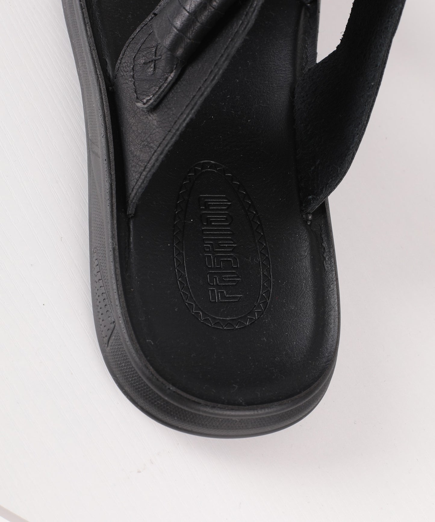 【aimoha MEN】BASIC FAKE LEATHER SLIPPER べーシック サンダル