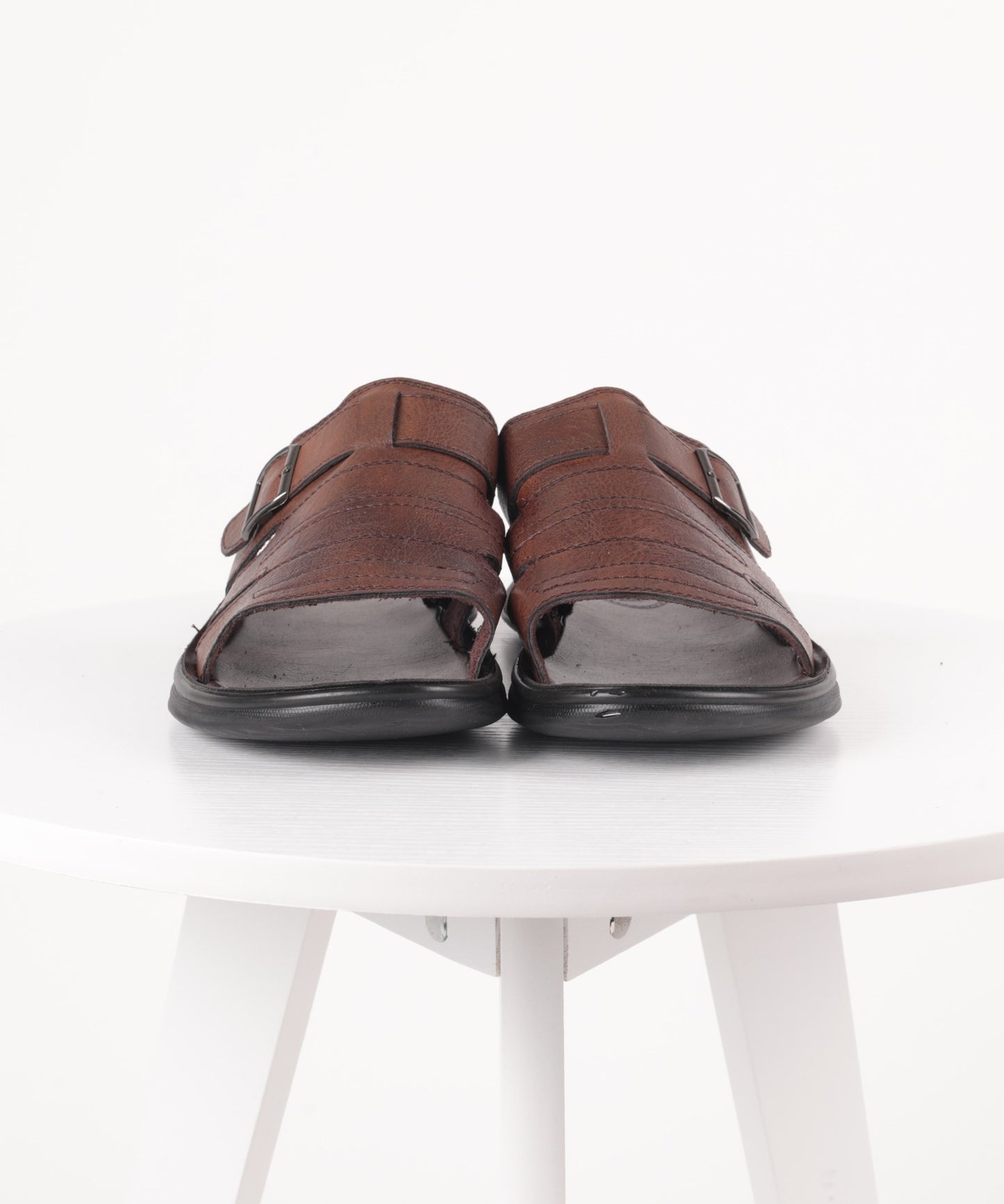 【aimoha MEN】BASIC FAKE LEATHER SLIPPER べーシック サンダル