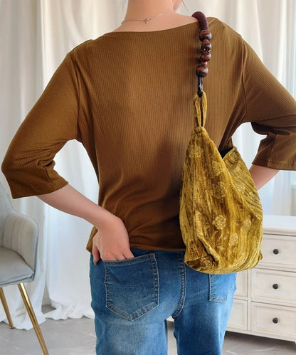 【Aimoha】シャーリング七分袖シャツ