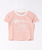 【HOOK】for girls　リボンプリントリンガーtシャツ