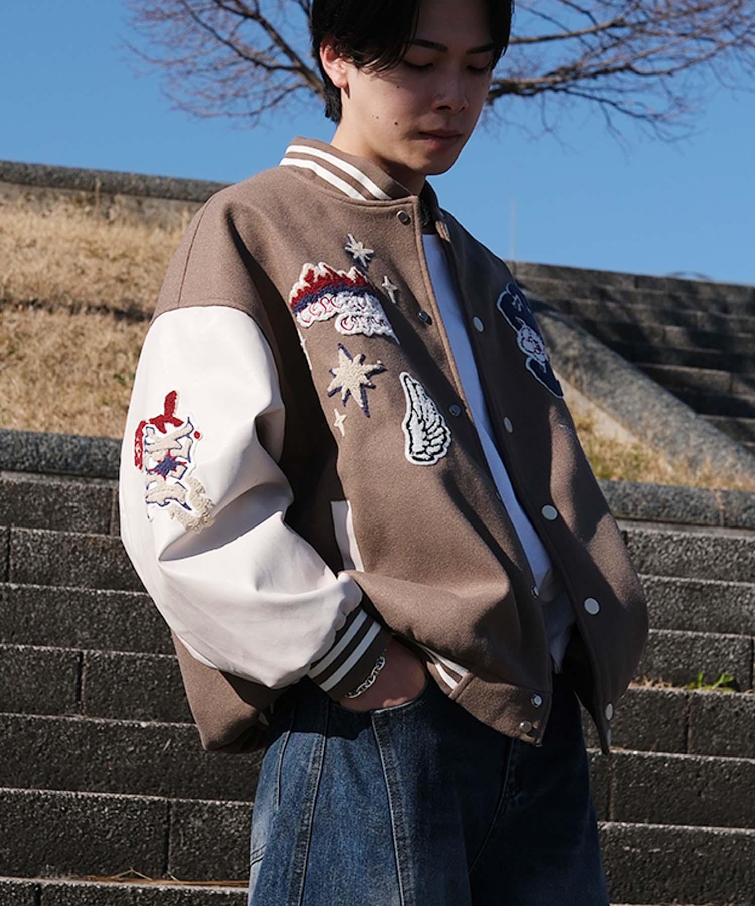 HOOK -original-　サガラ刺繍ワッペンスタジャン