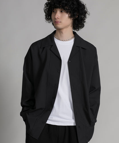 【aimoha neo】TEXTURED CUBAN COLLAR SHIRT