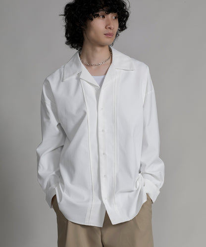 【aimoha neo】TEXTURED CUBAN COLLAR SHIRT