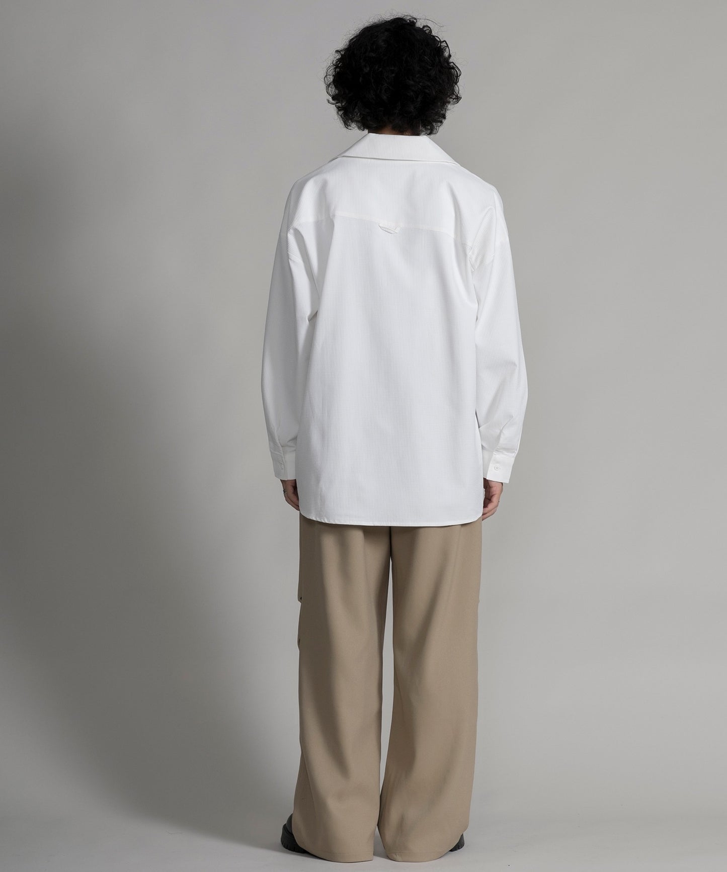 【aimoha neo】TEXTURED CUBAN COLLAR SHIRT