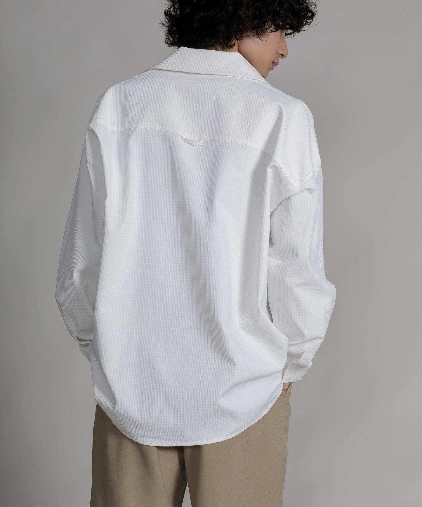 【aimoha neo】TEXTURED CUBAN COLLAR SHIRT