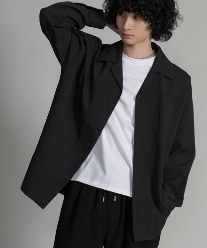 【aimoha neo】TEXTURED CUBAN COLLAR SHIRT