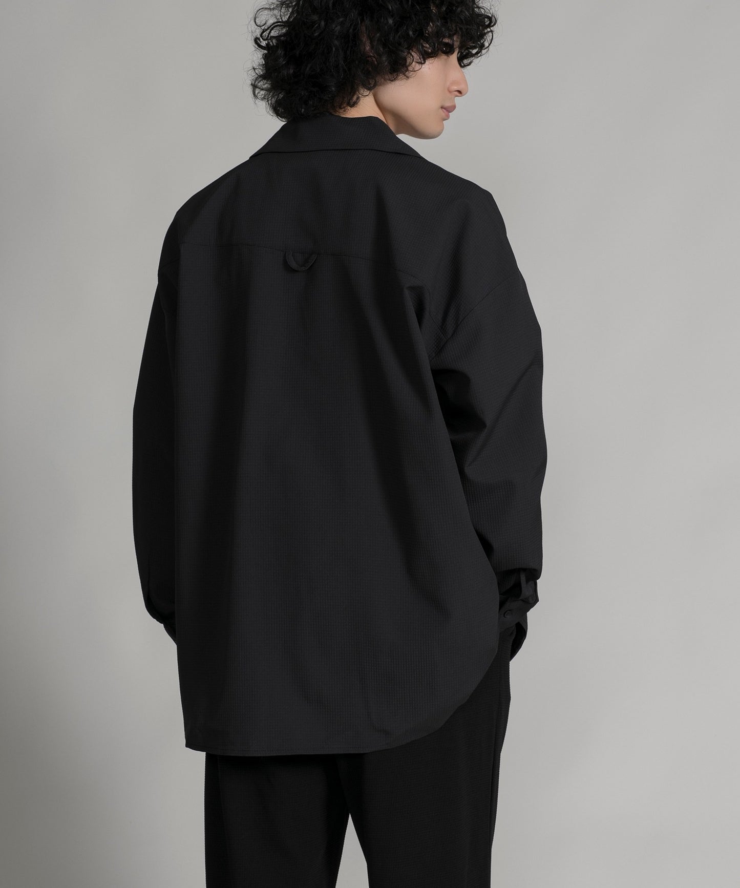 【aimoha neo】TEXTURED CUBAN COLLAR SHIRT