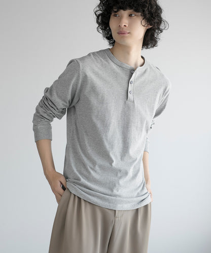 aimoha MEN/ CLASSIC HENLEY LONG SLEEVE