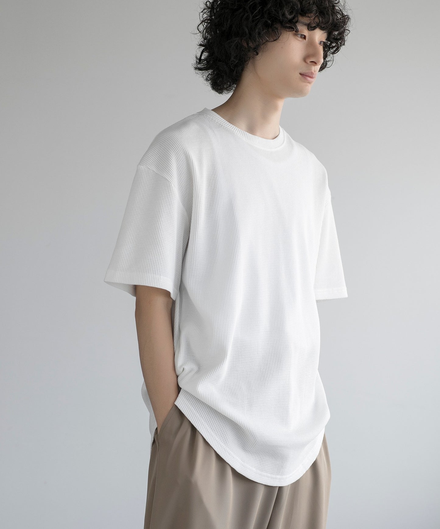 aimoha MEN/ TEXTURED KNIT TEE