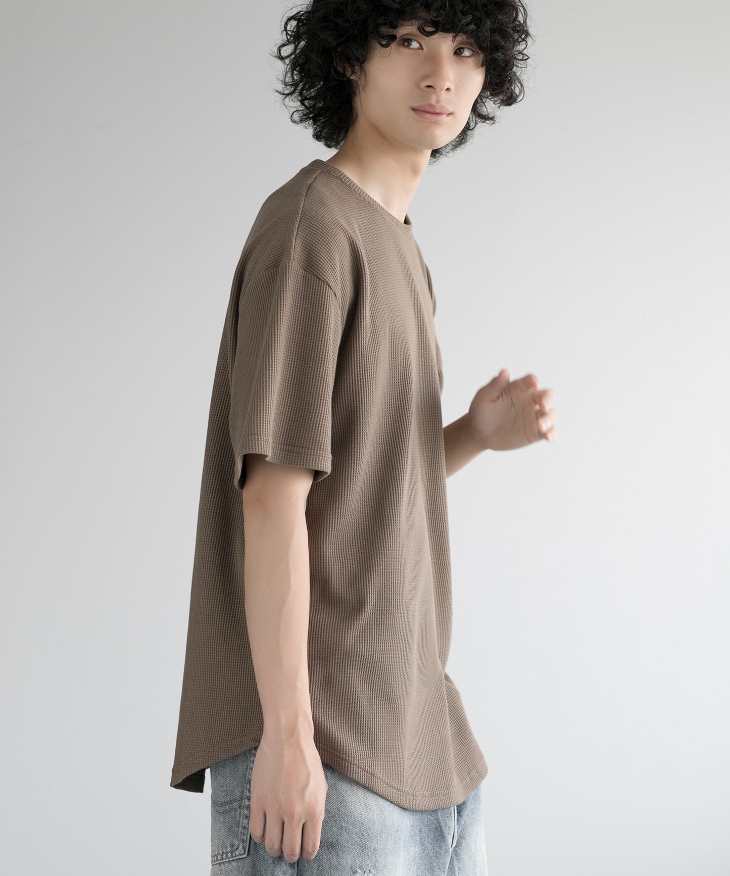 aimoha MEN/ TEXTURED KNIT TEE