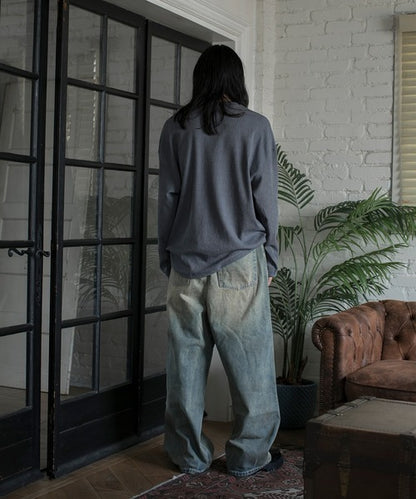 【aimoha neo】RETRO WASHED DENIM JEANS