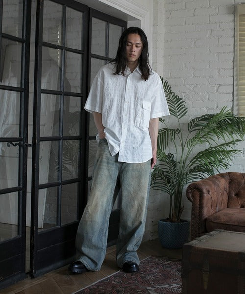 【aimoha neo】RETRO WASHED DENIM JEANS