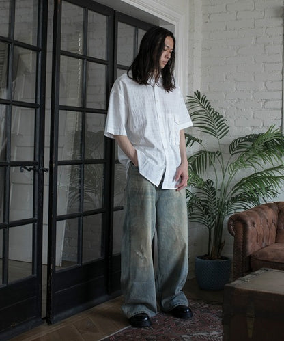 【aimoha neo】RETRO WASHED DENIM JEANS