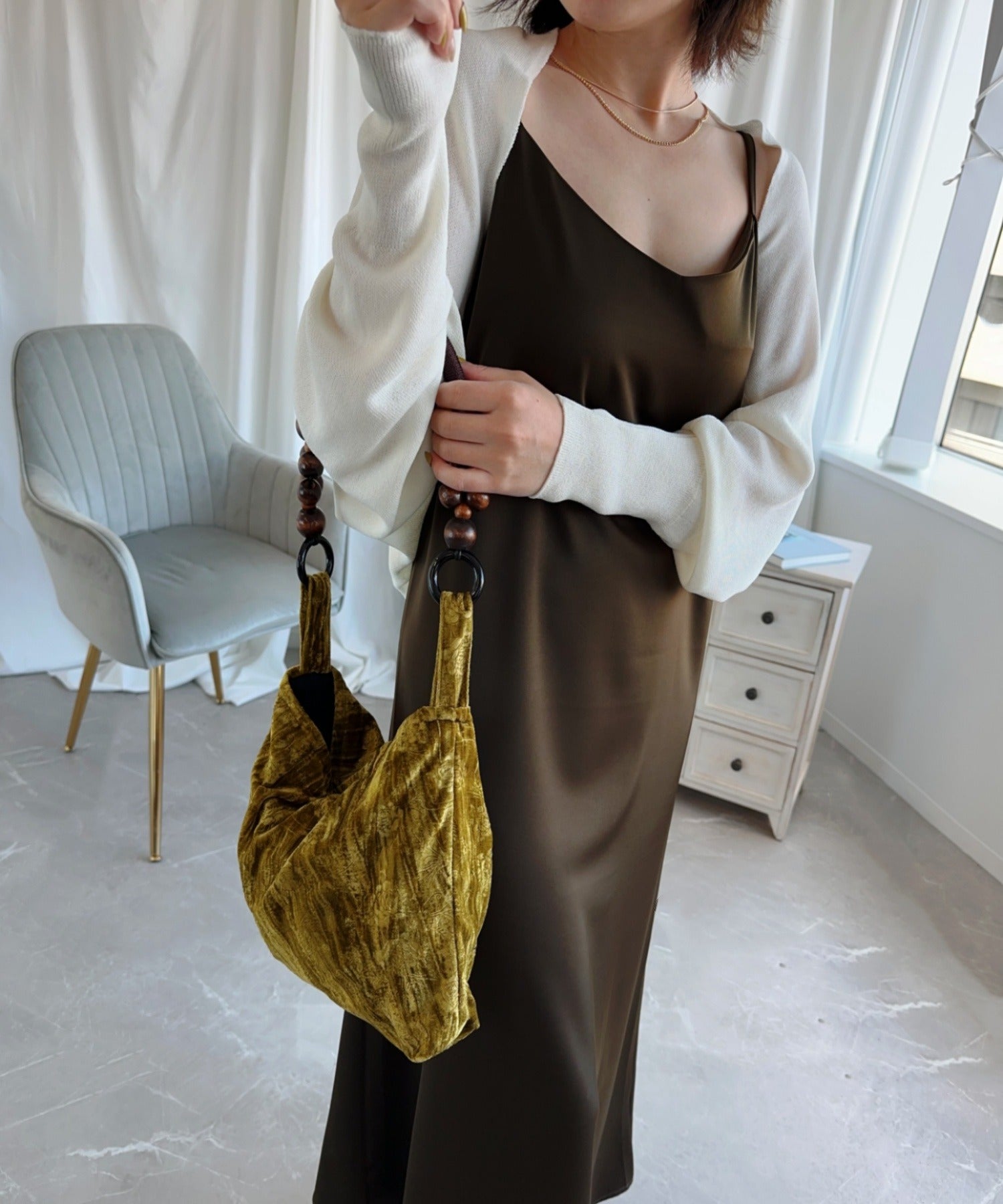 【aimoha】ショートボレロカーディガン