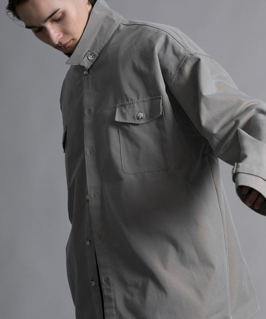 【aimoha neo】STAND COLLAR ADJUSTABLE CUFFS SHIRT