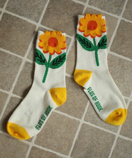 HOOK -original- 耳付きポップフラワーハイソックス