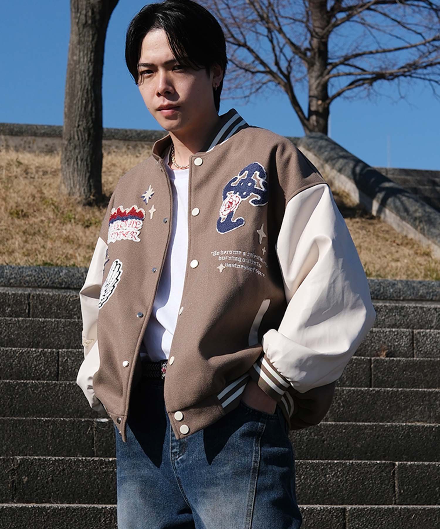 HOOK -original-　サガラ刺繍ワッペンスタジャン