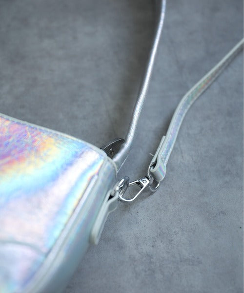 【HOOK】for girls　リボンモチーフホログラム脇下バッグ　2WAYショルダーバッグ