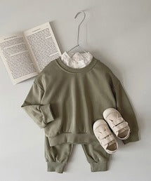 【aimoha-KIDS-】スウェットセットアップ