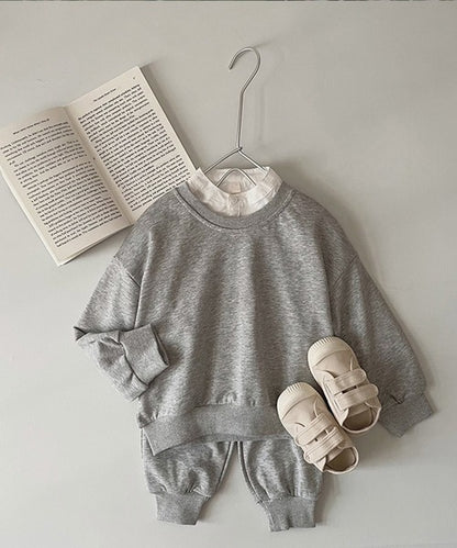 【aimoha-KIDS-】スウェットセットアップ