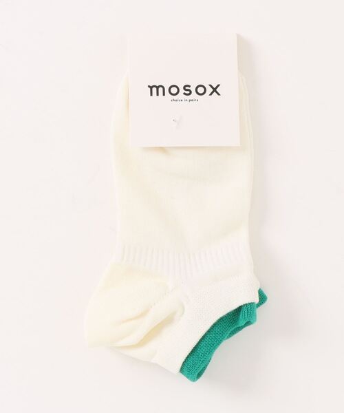 【mosox】カラフルリブショートソックス