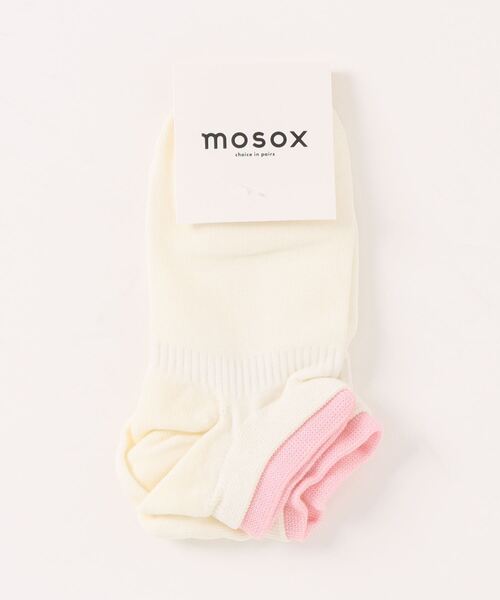 【mosox】カラフルリブショートソックス