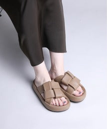 【shoes365】交差ストラップデザインサンダル