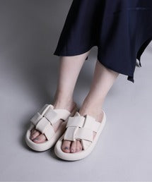 【shoes365】交差ストラップデザインサンダル