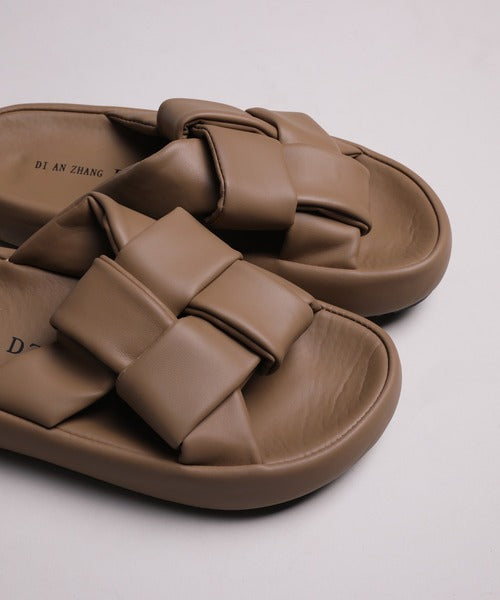 【shoes365】交差ストラップデザインサンダル