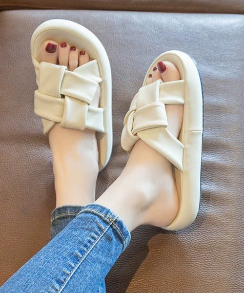 【shoes365】交差ストラップデザインサンダル