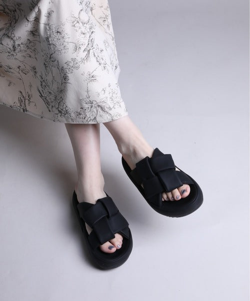 【shoes365】交差ストラップデザインサンダル