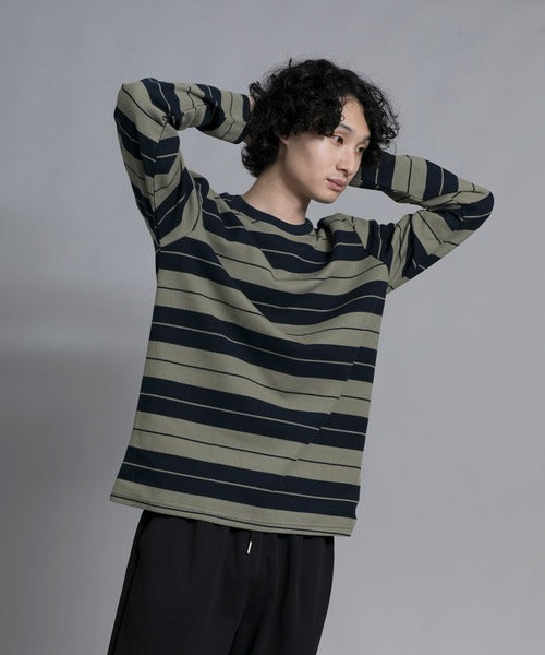 aimoha men Striped Serenity Crewneck Sweater